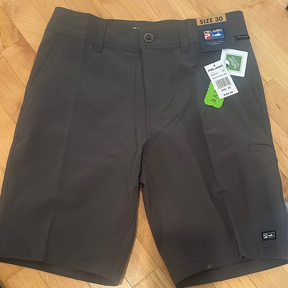 Pelagic Charcoal Hybrid Men's Shorts
